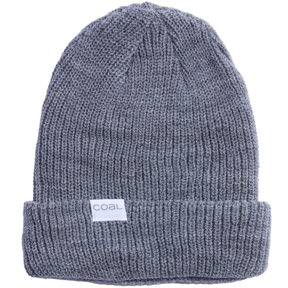 Coal Stanley Beanie Men's Gray Knit Cuffed Winter Hat Cap One Size